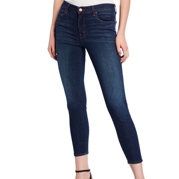 J Brand Denim - J Brand Mid-Rise Skinny Capri Jeans, 27
